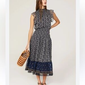 Aqua Dress contemporary midi dress Fall harvest size Small